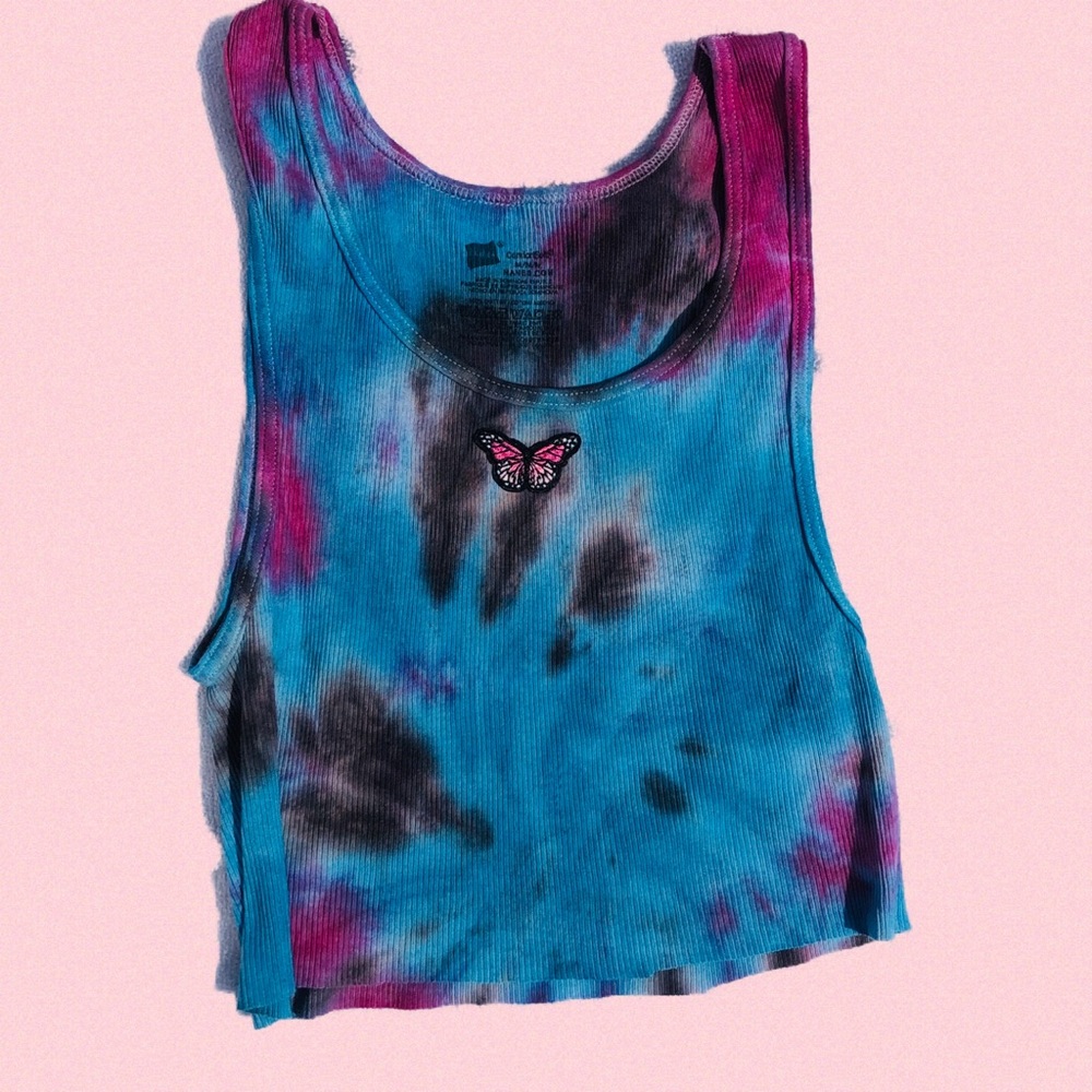 TIE DYE CROPPED TANK